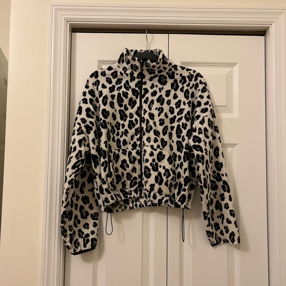 Fabletics printed zip up sweatshirt